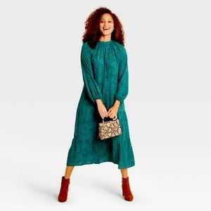 Women's Long Sleeve Tiered Dress